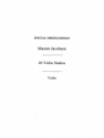 Jacobsen, M Twenty Studies Op.6 Vln  Study