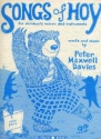 Peter Maxwell Davies: Songs Of Hoy Voice Parts Voice, Soprano (Descant) Recorder, Piano Accompaniment, Guitar vocal score