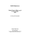 Haflidi Hallgrimsson: Notes From A Diary Op. 33 Viola, Violin Instrumental Work