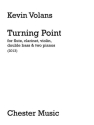 Kevin Volans: Turning Point (Score) Flute, Clarinet, Violin, Double Bass, Piano Duet score