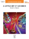 David A. Myers: Little Bit O' Licorice, A Big Band & Concert Band Score and Parts