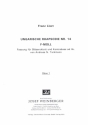 Ungarische Rhapsodie Nr.14 fr 2 Oboen, 2 Klarinetten, 2 Hrner und 2 Fagotte (Kontrabass ad lib) Stimmen