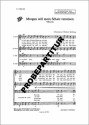 Morgen will mein Schatz verreisen f�r M�nnerchor Singpartitur