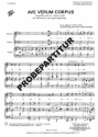 Ave verum corpus f�r M�nnerchor Klavierpartitur