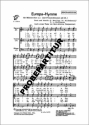 Europa-Hymne f�r M�nnerchor Singpartitur