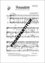 Jerusalem f�r Bariton Solo und Gemischter Chor Singpartitur