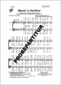 BLOWIN' IN THE WIND f�r Frauenchor Singpartitur