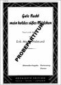 Gute Nacht, mein holdes, s��es M�dchen f�r M�nnerchor Klavierpartitur