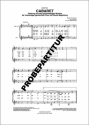 Cabaret f�r gem Chor Singpartitur