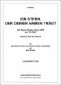 Ein Stern, der deinen Namen tr�gt f�r gem Chor Singpartitur