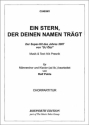 Ein Stern, der deinen Namen tr�gt f�r M�nnerchor Singpartitur