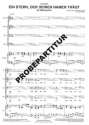 Ein Stern, der deinen Namen tr�gt f�r M�nnerchor Klavierpartitur