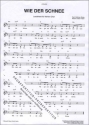Wie der Schnee (kl. Chor) f�r gem Chor Klavierpartitur