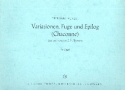 Variationen, Fuge und Epilog (Chaconne) ber ein Thema von Telemann fr Orgel