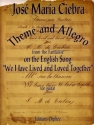 Jose Ciebra Theme and Allegro Gitarre Spielpartitur