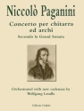 Niccolo Paganini Concerto Per Chitarra Ed Archi Streichquartett Partitur und Stimmen