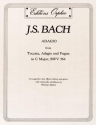 Johann Sebastian Bach Adagio Gitarre, Oboe (Flte) und Violoncello Partitur und Stimmen