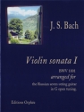 Johann Sebastian Bach Violin Sonata I Gitarre Spielpartitur