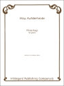 May Aufderheide Three Rags Klavier