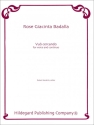 Rosa Badalla Vuo Cercando Gesang und Klavier