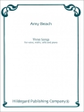 Three Songs for voice, violin, violoncello and piano score and parts
