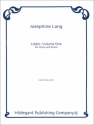 Lieder Volume One for voice and piano