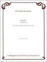 Elfrida Andree Svanen Gesang, Violine und Klavier (Harfe) Partitur und Stimmen