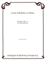 Luise Le Beau Sonata Op.17 Violoncello und Klavier Partitur und Stimmen