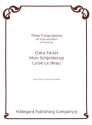 Mon Schjelderup, Clara Faisst, Luise Le Beau Three Transcriptions Viola und Klavier Partitur und Stimmen