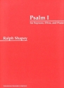 Ralph Shapey Psalm 1 Sopran, Klavier und Oboe Vokalpartitur