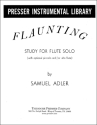 Samuel Adler Flaunting Flte Studienpartitur