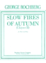George Rochberg Slow Fires Of Autumn Flte und Harfe Spielpartitur