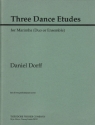 Daniel Dorff Three Dance Etudes Marimbaphon Partitur und Stimmen