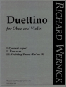 Duettino for oboe and violin score