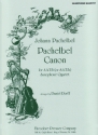 Johann Pachelbel Pachelbel Canon 2 Alt-Saxophone (Sopran-Saxophon), Tenor-Saxophon und Bariton-Saxophon Partitur und Stimmen