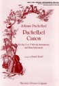 Pachelbel Canon for any 2 or 3 melody instruments and bass instrument score and parts