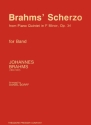 Johannes Brahms Brahms' Scherzo From Piano Quintet In F Minor, Op. 3 sinfonisches Blasorchester Partitur und Stimmen