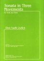 Ellen Taaffe Zwilich Sonata In Three Movements Violine und Klavier Klavierauszug mit Solostimme