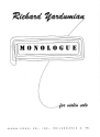 Richard Yardumian Monologue Violine Solostimme