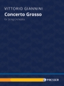 Vittorio Giannini Concerto Grosso Streichquintett Partitur und Stimmen