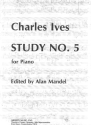 Charles Ives Study No.5 Klavier Solostimme