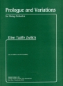 Ellen Taaffe Zwilich Prologue & Variations Streichorchester Partitur