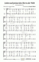 Pasquale Thibaut Lobet und preiset den Herrn der Welt (vierstimmig) fr SATB Singpartitur