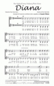 Musik und  Diana fr SSAA und Klavier Singpartitur