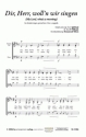 Spiritual Dir, Herr, woll'n wir singen (dreistimmig) fr SAB (a cappella) Singpartitur