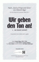 Edward Elgar Wir geben den Ton an! (vierstimmig) fr SATB und Klavier Singpartitur