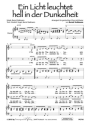 Bernd Stallmann, Vogel/Stallmann Ein Licht leuchtet hell in der Dunk fr SATB mit Klavier Singpartitur