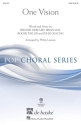 One Vision for mixed choir and piano choral score