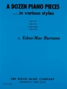 Edna-Mae Burnam A Dozen Piano Pieces Klavier Buch
