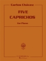 Carlos Chvez, 5 Capriches Klavier Buch